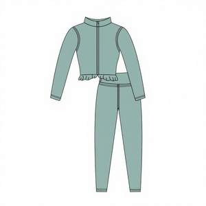 Conjunto de <span class=keywords><strong>ropa</strong></span> de Yoga para bebés de Etiqueta Privada, <span class=keywords><strong>ropa</strong></span> de entrenamiento de gimnasio para correr para niños de secado rápido, traje de <span class=keywords><strong>ropa</strong></span> deportiva para niñas de estilo Otoño Invierno - Product Image 1