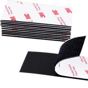 Haak- en lusband, extra sterk, zelfklevend, dubbelzijdig, in elkaar grijpende PVC-montagelijsten, hersluitbaar, voor dagelijks gebruik - Product Image 1