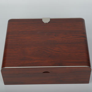 Caja de Almacenamiento Rectangular de Madera Natural MDF Hecha a Mano, Organizador de Bolsitas de Té y Cosméticos, con Logotipo Estampado en Caliente, Empaque de Regalo Artesanal - Product Image 5