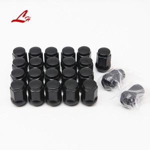 Ôxít đen xe Hub bánh xe Nut M12 * 1.25 M14 thép không gỉ Chrome mạ ô tô bánh xe <span class=keywords><strong>Lug</strong></span> <span class=keywords><strong>Nuts</strong></span> - Product Image 1