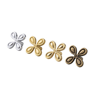 Dingcheng Cabinet <b>Door</b> Handles Brass Four Leaf Clover Design Antique Bronze Drawer <b>Wardrobe</b> Hardware - Product Image 3