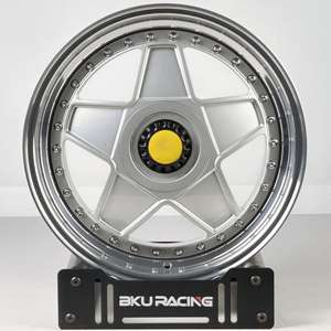 Bku 2 pièces roues pour <span class=keywords><strong>Ferrari</strong></span> <span class=keywords><strong>F355</strong></span> 360 456 328 550 599 F430 F50 F40 roue forgée 18 19 20 pouces jante profonde plat alliage 5x108 roues - Product Image 2