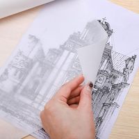 Rouleau de papier calque non-déchirable 17 po x 32,8 pi blanc translucide pour la couture, le dessin
