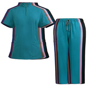 Personnalisé Nouveau Design Élégant Tissu Doux Cheveux Salon De Beauté SPA Uniforme Hôpital Infirmière Femmes Gommage Costumes Uniformes Ensembles - Product Image 5