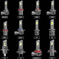 Ampoule de phare LED CSP 50W 8000LM 12V H11 H4 H7 9005 9006 9012 Canbus, phare de voiture, feu antibrouillard LED auto