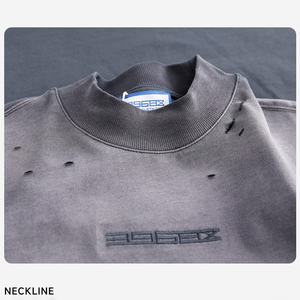Camisetas Oversize de Algodón Pesado 300 GSM para Hombre, Teñidas con Pigmentos, Lavadas, Efecto Desgastado por el Sol, Estilo Streetwear, Personalizables - Product Image 4