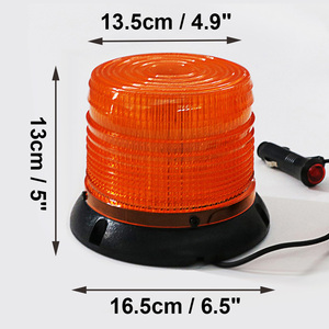 Venta al por mayor 60W Ultra brillante vehículo de emergencia techo giratorio imán de montaje LED <span class=keywords><strong>intermitente</strong></span> <span class=keywords><strong>baliza</strong></span> 12V - 24V - Product Image 3