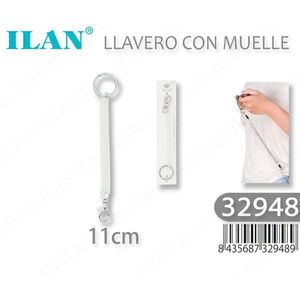 Ilan Porte-clés avec ressort 11cm Transparent pour clés - Product Image 3