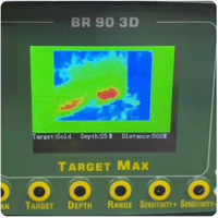 Détecteur de métaux automatique 3D BR90 Target Max pour l'or, 3 systèmes