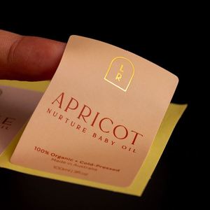 Autocollants d'emballage de produits cosmétiques en vinyle avec logo personnalisé, estampage à chaud doré, vente en gros, étiquettes adhésives imperméables - Product Image 4