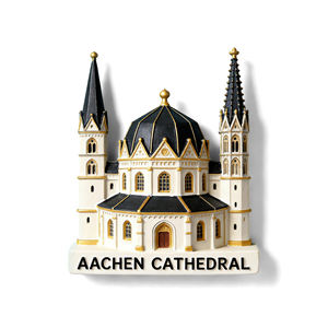 Imán de nevera de recuerdo al por mayor, imán de nevera promocional 3D de resina del <span class=keywords><strong>Castillo</strong></span> de Nuremberg, Puerta de Brandenburgo, Bremen, Alemania - Product Image 3