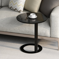 Table basse nordique en métal avec espace de rangement - Table d'appoint créative de luxe pour salon, chambre, coin canapé, mini