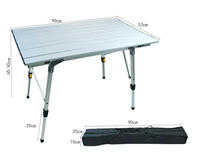 Table de billard d'extérieur moderne, légère, portable, pliable, avec structure en aluminium, imperméable et design réglable en hauteur