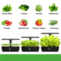 Kit de Cultivo Hidropónico Inteligente para Escritorio, Lámpara LED de Espectro Completo, Cultivador de Hierbas y Vegetales de Interior