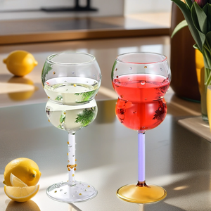 <span class=keywords><strong>Gobelet</strong></span> en verre en forme de goutte d'eau de <span class=keywords><strong>gourde</strong></span> transparente à paroi unique de 300ml à haute teneur en borosilicate résistant aux hautes températures - Product Image 1