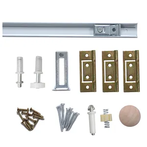 Kit di sostituzione per porta scorrevole/armadio pieghevole Set di accessori per l'installazione guida del perno della pista ecc