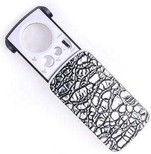 <span class=keywords><strong>Pull</strong></span> Lentille Optique Antidérapante Bijoux Loupe 30X60X90X Identification LED et Loupe UV Loupe Antique - Product Image 1