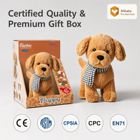 Robot chien ou chat électronique intelligent à commande vocale, jouet interactif en peluche, 11 commandes, musique, boîte cadeau pour enfants, tout-petits, cadeaux STEM