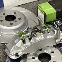 Caliper de Freno ap Racing 9561 para Camaro SS/1LE Corvette C7/C8 Tahoe CT4-V/CT5-V CT6 XT5 XT6 de 6 Pistones con Rotor de Freno de 380/390 mm