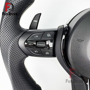 Volante de Cuero para <span class=keywords><strong>BMW</strong></span> M Performance, Volante para F30 F10 F32 F20 F15 F25 E70 E71 E72 E90 E92 M3 M5 M6, Accesorios para Automóviles - Product Image 5