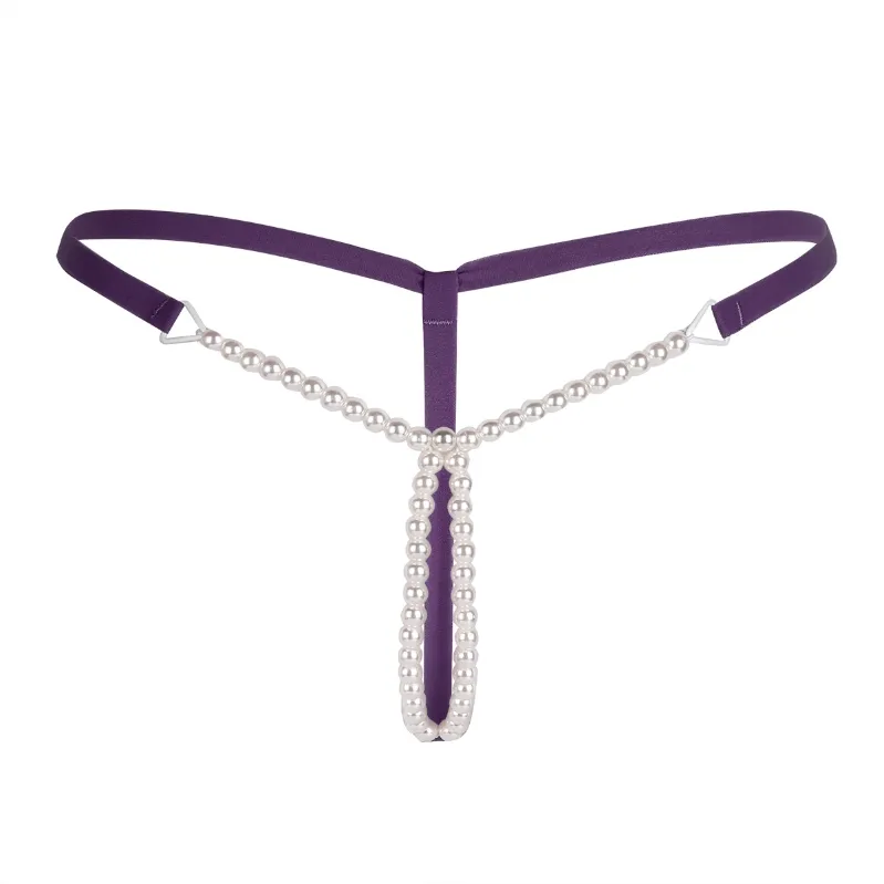 Goedkope Prijs Vrouw Sexy Parels Bikini G-string String Laagbouw Slipje Ondergoed