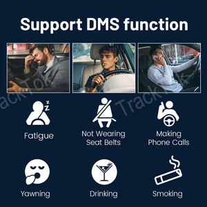กล้องติดรถยนต์ 4G CAT4 GPS แบบสามเลนส์ ติดตามตำแหน่งแบบเรียลไทม์ผ่านแอพ ดูตำแหน่งและวิดีโออินเตอร์คอม พร้อมปุ่ม SOS ตัดน้ำมัน ระบบติดตาม GPS พร้อมกล้อง - Product Image 5