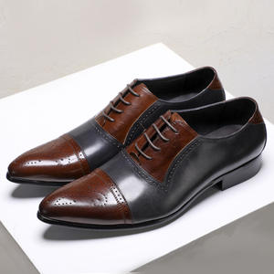 Chaussures de mariage modernes en cuir à enfiler avec doublure respirante, soutien de la voûte plantaire imperméable et semelle résistante à l'usure pour homme – Tendance - Product Image 3