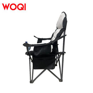 Silla plegable de camping Woqi con marco de aluminio, reclinable, para pesca, portátil, con portavasos y bolsa de almacenamiento. - Product Image 1