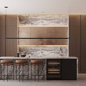 Encimera y Gabinete de Cocina de Madera Sólida Moderna Hechos a Medida por Tengce con Chapa de Madera Personalizada - Product Image 5