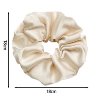 Daou 18cm Chouchous en satin tendance, couleurs unies, haute élasticité, durables et élégants pour accessoires capillaires féminins quotidiens