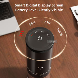 Highwin เครื่องบดกาแฟเอสเปรสโซ่อเนกประสงค์ปรับภายนอกเครื่องบดเมล็ด<span class=keywords><strong>กาแฟ</strong></span><span class=keywords><strong>แบบ</strong></span>ชาร์จไฟได้ Type-C - Product Image 4