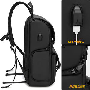 Sac à dos pour appareil photo en cuir de grande capacité, imperméable, antivol, design luxueux, étui de photographie en plein air, rangement pour drone - Product Image 4