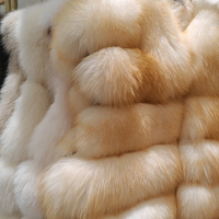 Gilet en fourrure épaisse et chaude pour l'hiver, col en V, décontracté, élégant, sans manches, en fourrure de renard naturelle pour femme