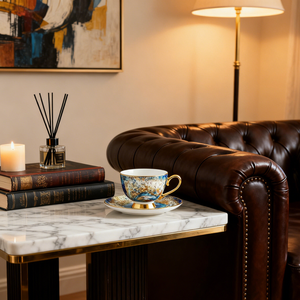 Set Cangkir Teh Sore Mewah Modern Ramah Lingkungan dari Bone China Yayu Gao Hadiah Kreatif--fanhuasijin - Product Image 4