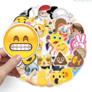 ZY0937C 52 Pezzi/Confezione Adesivi Decorativi in PVC con Faccine Sorridenti <span class=keywords><strong>per</strong></span> Ragazze Adolescenti, Laptop, Skateboard, Valigie, Chitarre, Biciclette, Decalcomanie Artistiche - Product Image 3