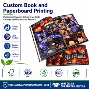 Impresión de Cómics Personalizados a Todo Color con Tapa Dura, Impresión Offset, Novela Gráfica de Superhéroes, Papel de Arte con Cubierta Brillante, Colección para Venta al Público - Product Image 1