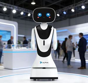 หุ่นยนต์บริการอัจฉริยะ Timo พร้อมระบบสั่งงานด้วยเสียง AI, การนำทางอัตโนมัติ และการโต้ตอบหลากหลายรูปแบบ สำหรับห้องจัดแสดงนิทรรศการ - Product Image 1