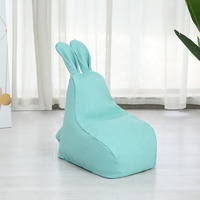 Canapé en cuir de lapin sans remplissage, chaise de sac