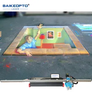 地板玻璃帆布用BK-UP32 3D紫外喷墨直接聚氯乙烯地面印刷机