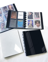 Classeur à cartes photo Kpop personnalisé, 4 poches, livre de collection, Album Kpop, creux, petit Style d'amour, porte-cartes photo Transparent