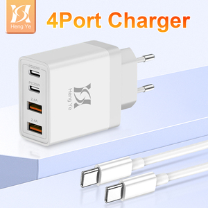 Au US EU phổ 4 trong 1 USB Ổ Cắm Sạc Nhanh Cắm Anh kép Loại C tường sạc 40W 4 Cổng USB C sạc khối - Product Image 5