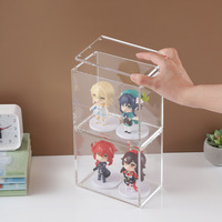 Étui de présentation magnétique en acrylique pour figurines, étui de présentation Funko en acrylique, protecteur Popmart en acrylique avec couvercle magnétique