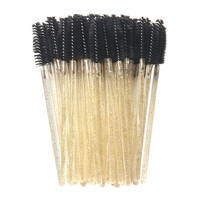 50 pcs/pack brosse d'extension de cils jetables baguettes de Mascara applicateur baguette brosses