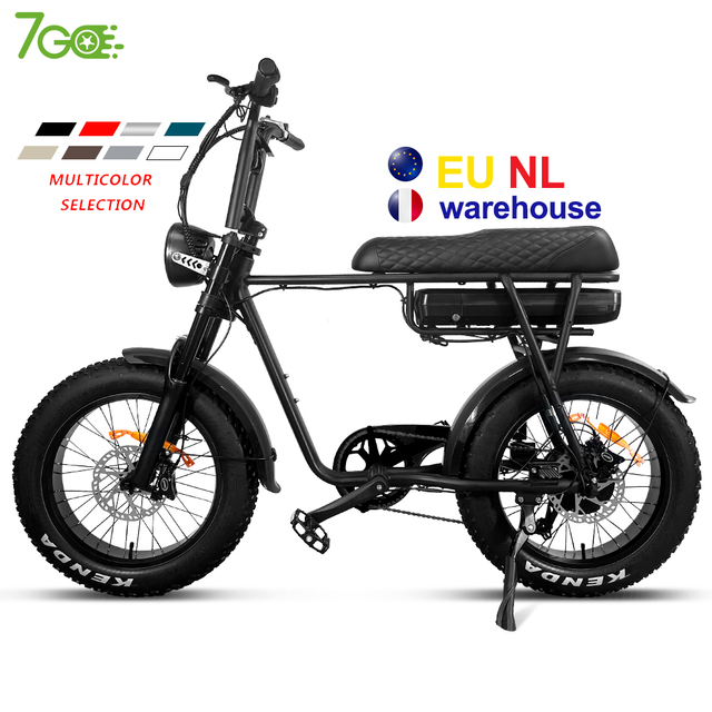 7Go EB4 EB2 1000w Electric Bike Germany/US Warehouse Mountain Electric Bicycle 20-inch Fat Tire Electric Bike