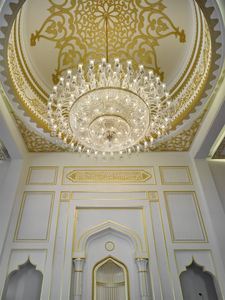 Lámpara <span class=keywords><strong>de</strong></span> Araña Estilo <span class=keywords><strong>Mezquita</strong></span> <span class=keywords><strong>de</strong></span> Cristal ECOJAS para <span class=keywords><strong>Casa</strong></span> <span class=keywords><strong>de</strong></span> Descanso, Centro Comercial, Hotel, Iluminación para Grandes Proyectos - Product Image 4