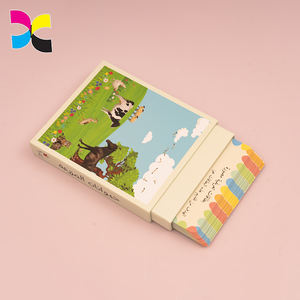 Boîte en carton rigide de cartes Flash éducatives d'<span class=keywords><strong>animaux</strong></span> imprimées sur mesure par le fabricant professionnel OEM pour le jeu d'enfant - Product Image 3