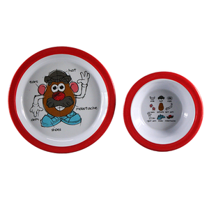Assiette à dîner pour enfants assiette d'alimentation de sécurité pour bébé <span class=keywords><strong>vaisselle</strong></span> incassable en mélamine <span class=keywords><strong>vaisselle</strong></span> pour enfants - Product Image 2