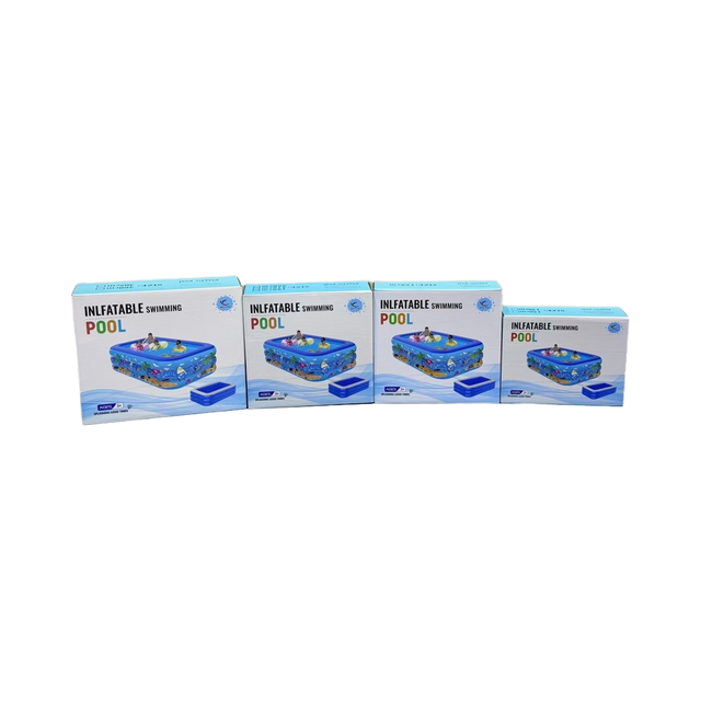 210cm Cheap Price Family Use Inflatable Printing Ocean Pattern Bubble Bottom Swimming Pool Outdoor Inflatable Swimming Pool