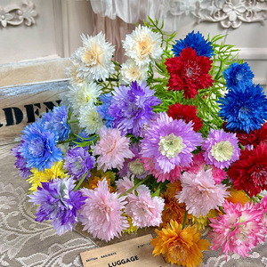 Bouquet de bleuets artificiels en soie, fleurs réalistes pour la décoration de mariage et de la maison - Product Image 1