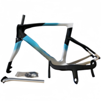 Cuadro de Bicicleta de Carretera BSA de Fibra de Carbono T1000 Ligero con Freno de Disco, Cableado Interno Completo, Post Mount, Ruedas de 29 Pulgadas